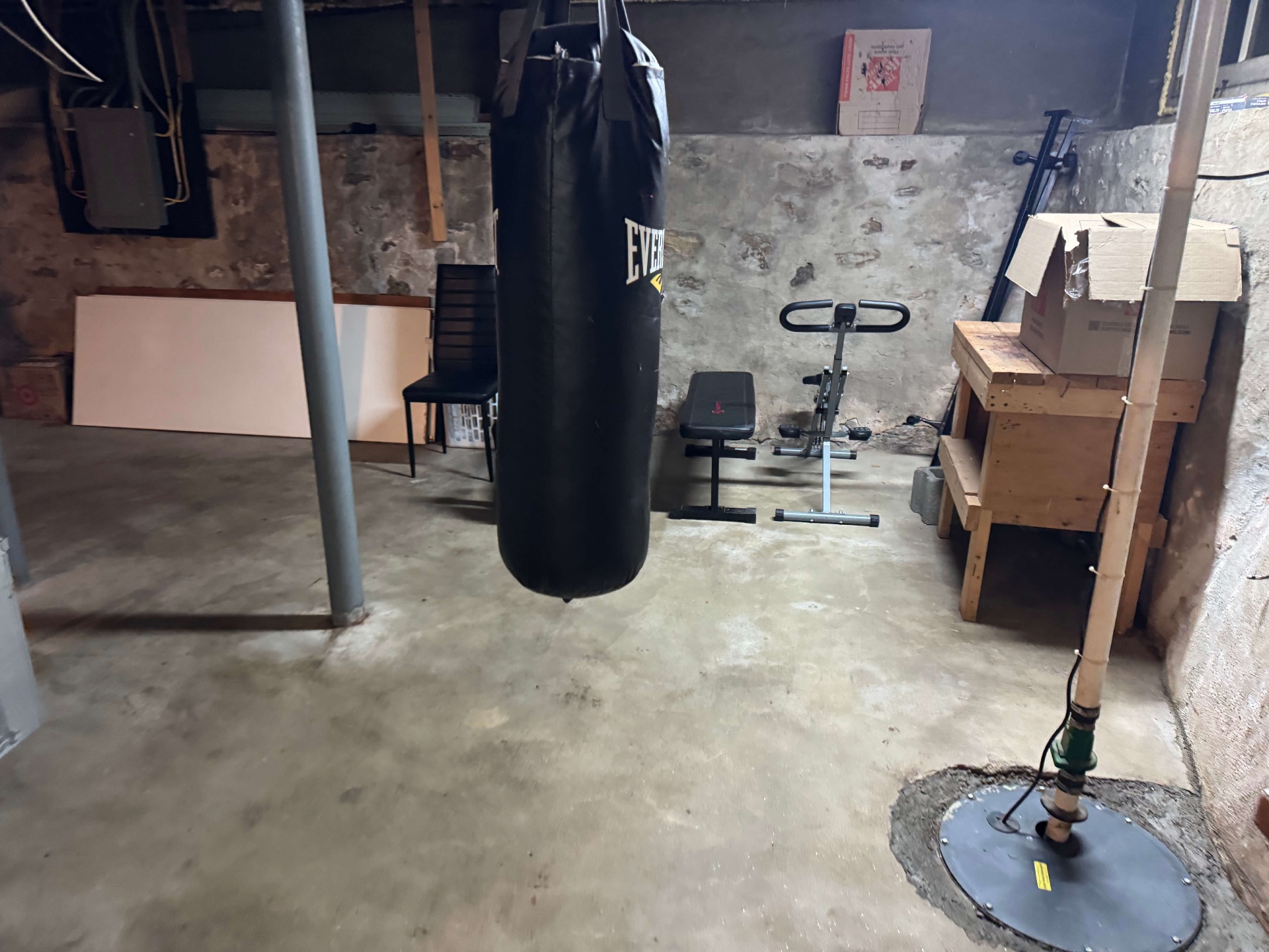 Basement after professional cleanup in Fairfield County, CT