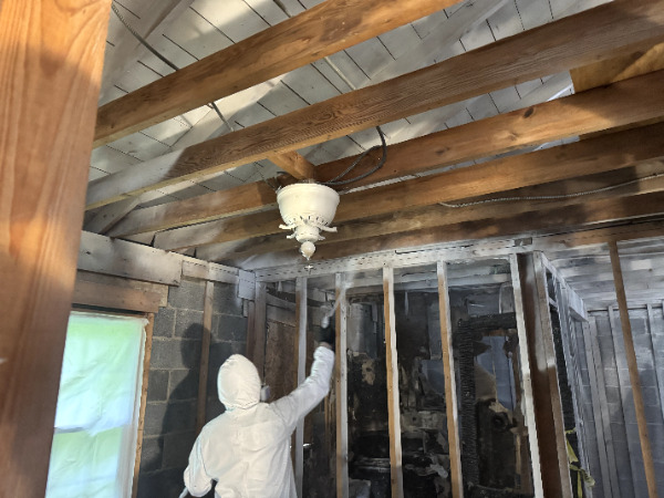 BrightHaven technician extracting water from flooded area